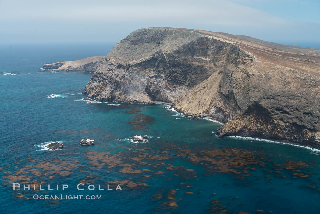 Santa Barbara Island, aerial photograph. California, USA, natural history stock photograph, photo id 29367