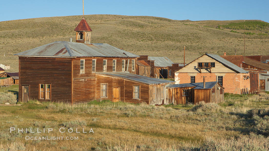 School house. Bodie State Historical Park, California, USA, natural history stock photograph, photo id 23139