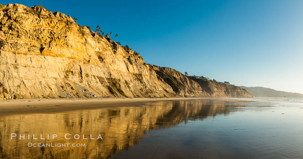 Sea cliffs over Blacks Beach, La Jolla, California. USA, natural history stock photograph, photo id 36561
