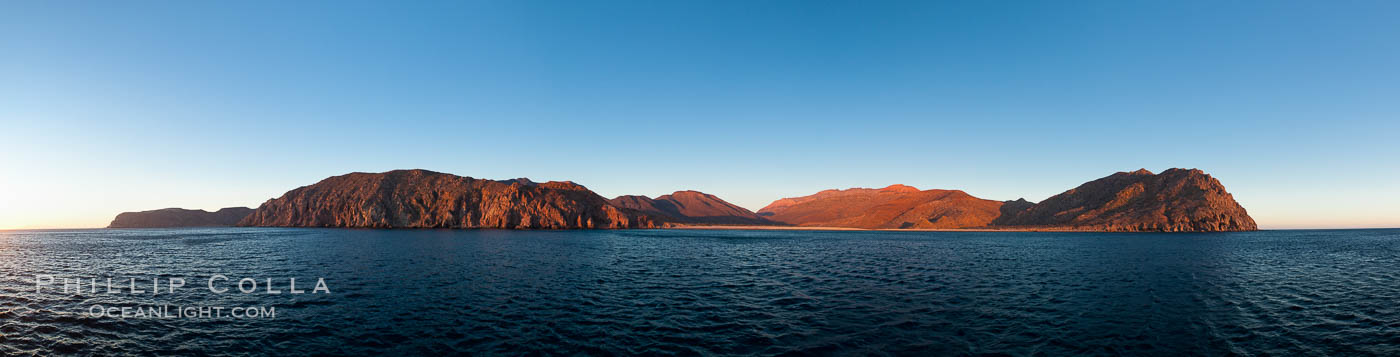 Isla Partida, Sea of Cortez coastal scenic panorama, near La Paz, Baja California, Mexico, part of the Espiritu Santo Biosphere Reserve., natural history stock photograph, photo id 27358