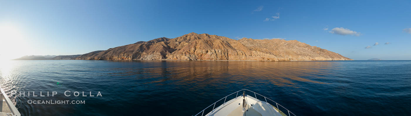 Sea of Cortez coastal scenic panorama, near La Paz, Baja California, Mexico., natural history stock photograph, photo id 27371