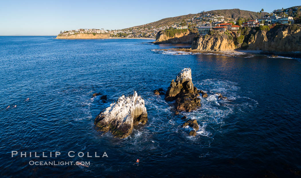 Seal Rocks and Laguna Beach Coastline. California, USA, natural history stock photograph, photo id 37959