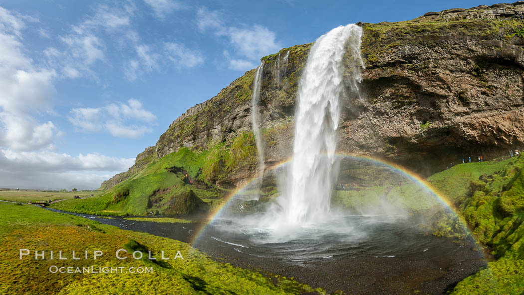 Seljalandsfoss waterfall in Iceland., natural history stock photograph, photo id 35725