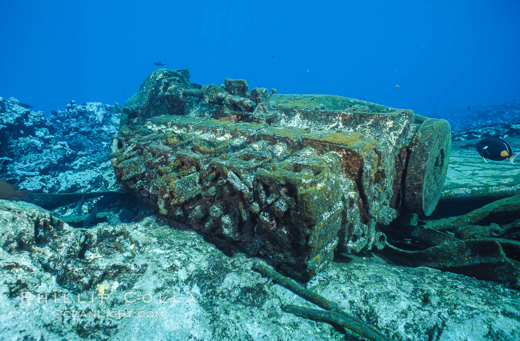 Debris, wreck of F/V Jin Shiang Fa. Rose Atoll National Wildlife Sanctuary, American Samoa, USA, natural history stock photograph, photo id 00816