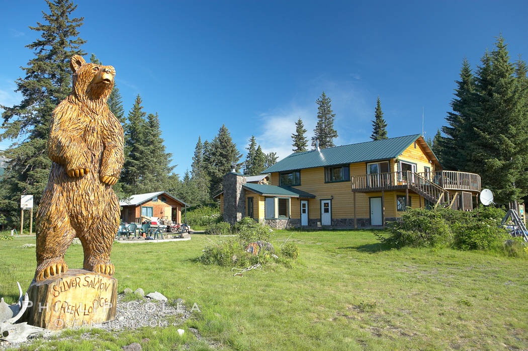 Silver Salmon Creek Lodge. Lake Clark National Park, Alaska, USA, natural history stock photograph, photo id 19068