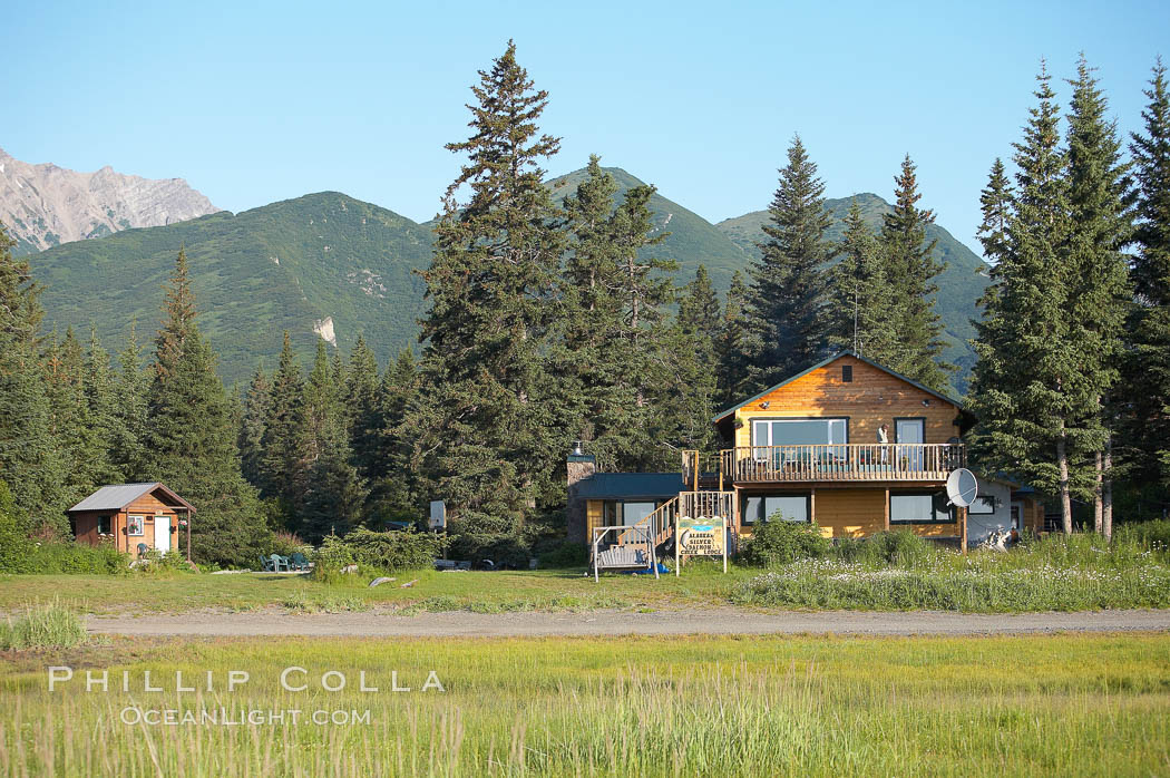 Silver Salmon Creek Lodge. Lake Clark National Park, Alaska, USA, natural history stock photograph, photo id 19065