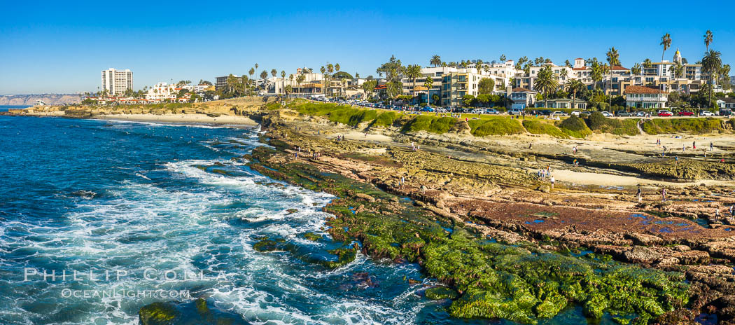 South Casa Reef Exposed at Extreme Low Tide, La Jolla, California. USA, natural history stock photograph, photo id 38011