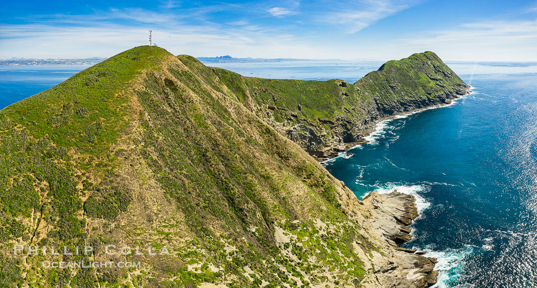 South Coronado Island, aerial photo., natural history stock photograph, photo id 35107
