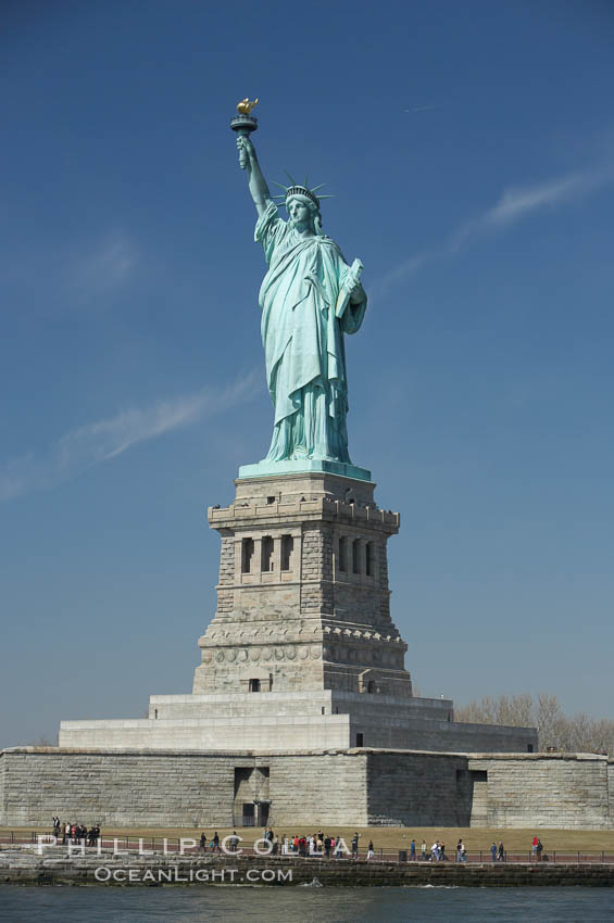 The Statue of Liberty, New York Harbor. Statue of Liberty National Monument, New York City, USA, natural history stock photograph, photo id 11082