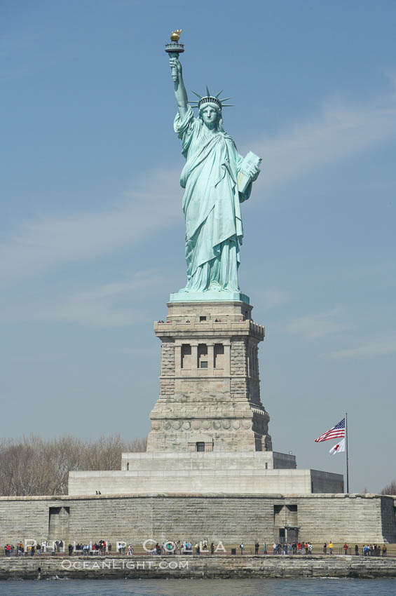 The Statue of Liberty, New York Harbor. Statue of Liberty National Monument, New York City, USA, natural history stock photograph, photo id 11088