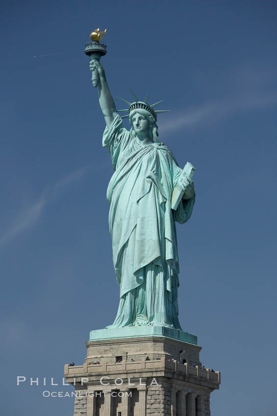 The Statue of Liberty, New York Harbor. Statue of Liberty National Monument, New York City, USA, natural history stock photograph, photo id 11083