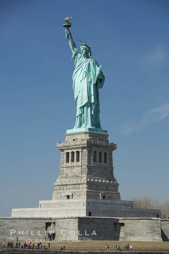 The Statue of Liberty, New York Harbor. Statue of Liberty National Monument, New York City, USA, natural history stock photograph, photo id 11081
