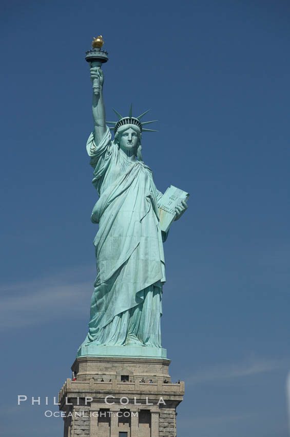 The Statue of Liberty, New York Harbor. Statue of Liberty National Monument, New York City, USA, natural history stock photograph, photo id 11085