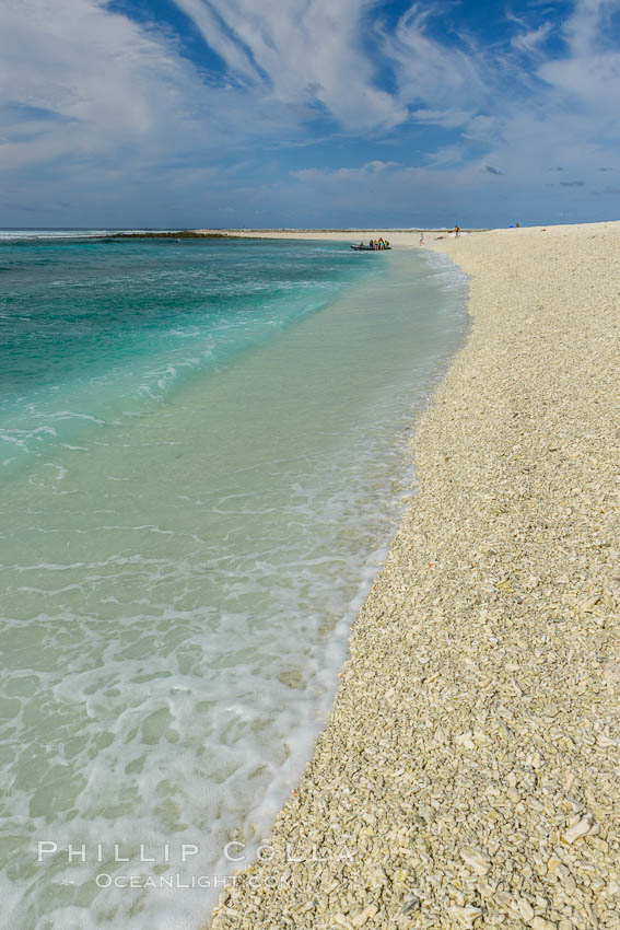 Steep Coral Rubble Shoreline, Clipperton Island., natural history stock photograph, photo id 33070