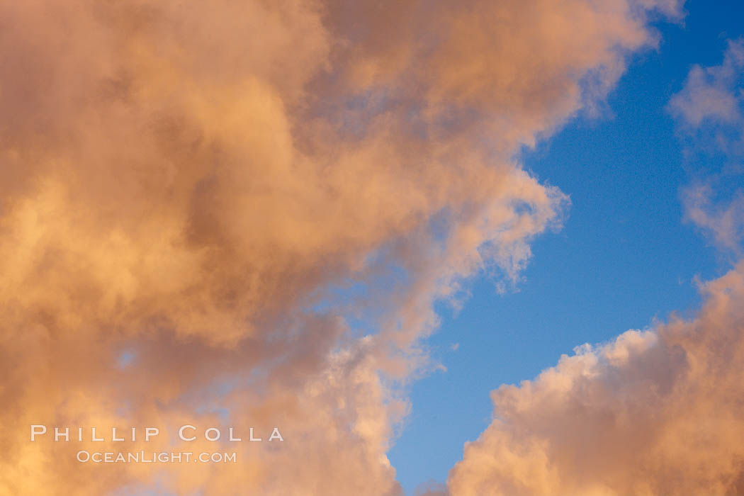 Clouds form at dawn before a storm rolls in. Carlsbad, California, USA, natural history stock photograph, photo id 22475