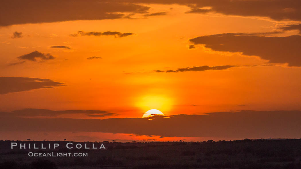 Sunrise, greater Maasai Mara, Kenya. Olare Orok Conservancy, natural history stock photograph, photo id 29987