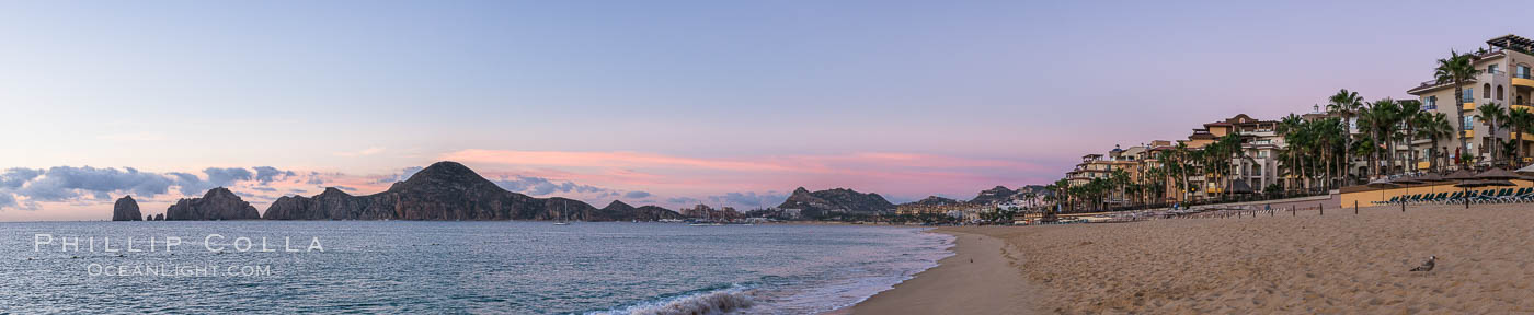 Sunrise on Medano Beach, on the coast of Cabo San Lucas, Mexico., natural history stock photograph, photo id 28956