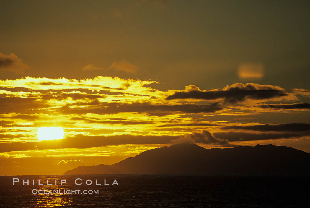 Sunset. Sea of Cortez, La Paz, Baja California, Mexico, natural history stock photograph, photo id 04776