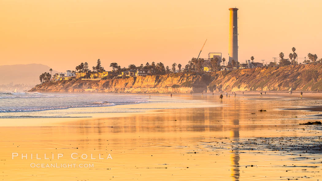 Sunset on Terramar Beach, Carlsbad