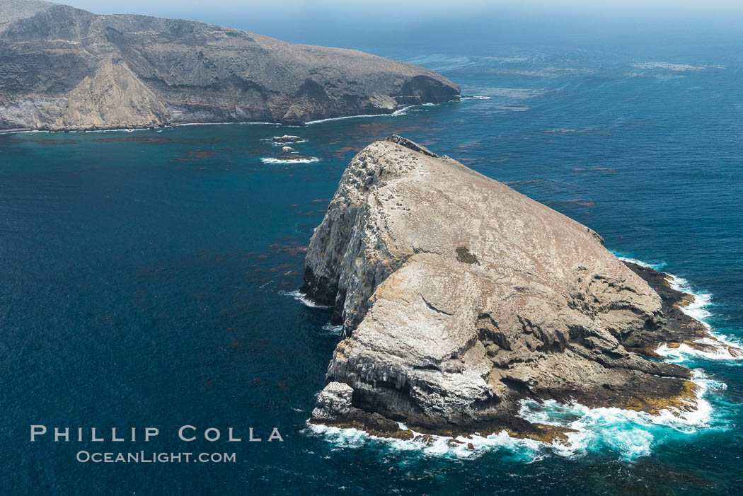 Sutil Island and Santa Barbara Island, aerial photograph. Sutil Island, Santa Barbara Island, California, USA, natural history stock photograph, photo id 29366