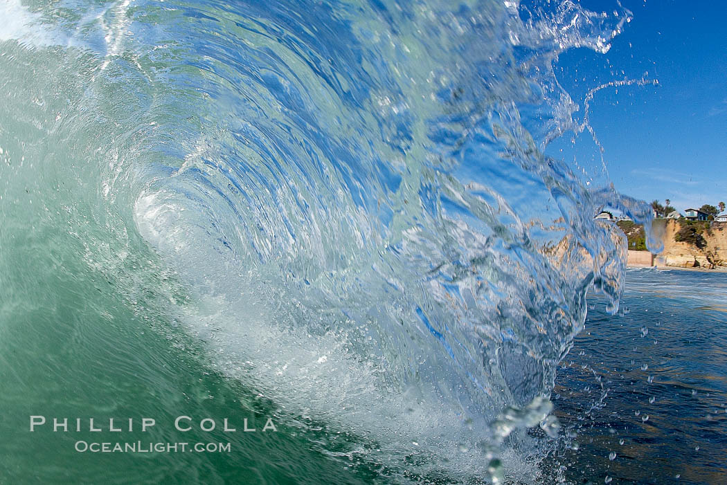 Afternoon tiny wave. Tabletop, Cardiff by the Sea, California, USA, natural history stock photograph, photo id 18972