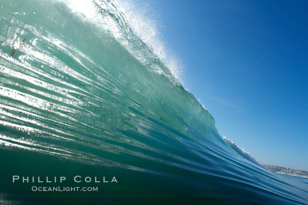 Afternoon tiny wave. Tabletop, Cardiff by the Sea, California, USA, natural history stock photograph, photo id 18976