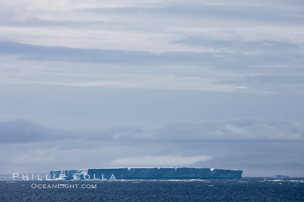 Tabular iceberg in the Antarctic Sound. Antarctic Peninsula, Antarctica, natural history stock photograph, photo id 24874