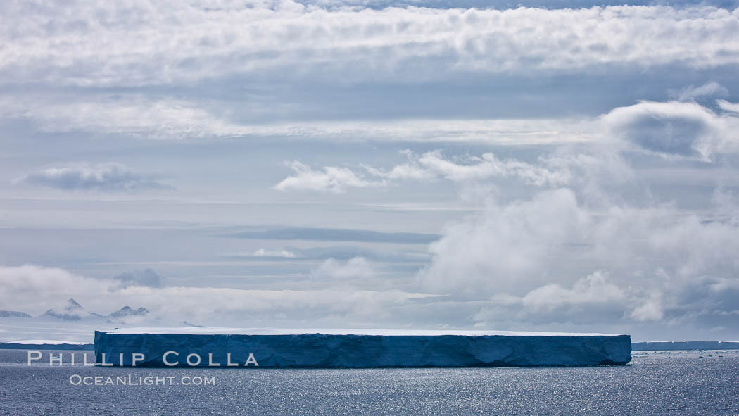 Tabular iceberg in the Antarctic Sound. Antarctic Peninsula, Antarctica, natural history stock photograph, photo id 24784