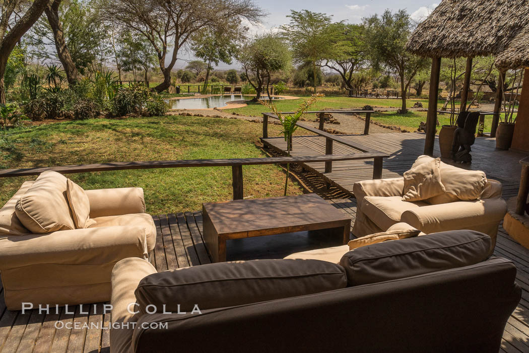 Tawi Lodge, luxury safari lodge, Kenya. Amboseli National Park, natural history stock photograph, photo id 29512