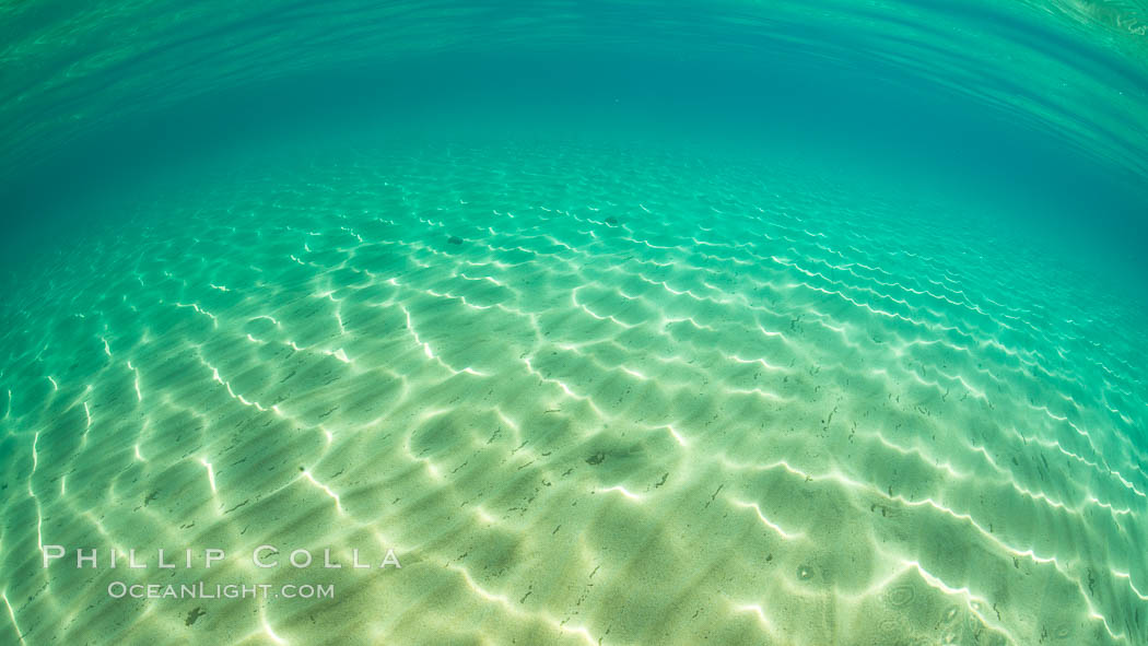 Underwater Light and Sand, Lake Tahoe, Nevada. USA, natural history stock photograph, photo id 32359