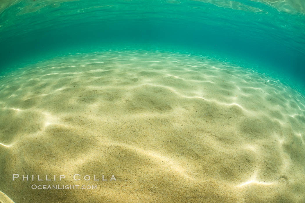 Underwater Light and Sand, Lake Tahoe, Nevada. USA, natural history stock photograph, photo id 32361