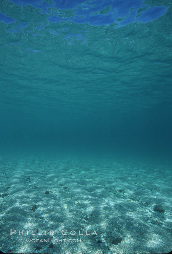 Water, sand and light. Sea of Cortez, La Paz, Baja California, Mexico, natural history stock photograph, photo id 04765