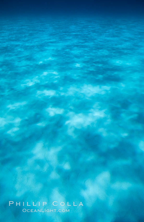 Sunlight spreads across broad sand plains, trochoidal patterns. Bahamas, natural history stock photograph, photo id 03185