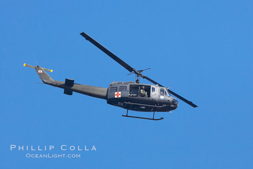 United States Army helicopter in flight., natural history stock photograph, photo id 20345