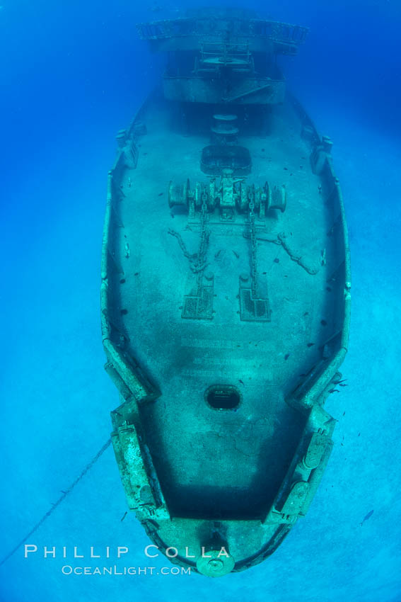 USS Kittiwake wreck, sunk off Seven Mile Beach on Grand Cayman Island to form an underwater marine park and dive attraction. Cayman Islands, natural history stock photograph, photo id 32150