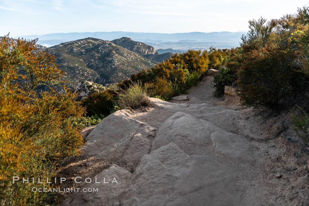 View from Iron Mountain, over Poway and San Diego. California, USA, natural history stock photograph, photo id 35813