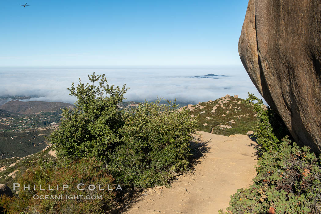 View from Mt. Woodson and Potato Chip Rock, over San Diego and Poway. California, USA, natural history stock photograph, photo id 35819
