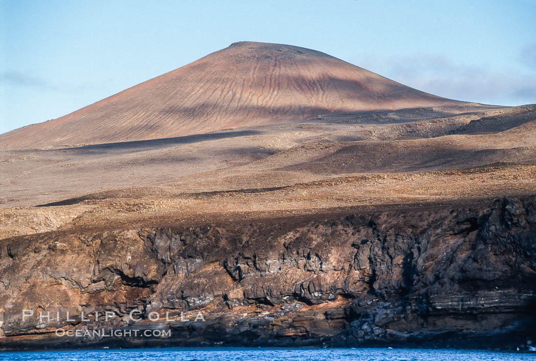 Volcanic terrain and shoreline. Guadalupe Island (Isla Guadalupe), Baja California, Mexico, natural history stock photograph, photo id 03699
