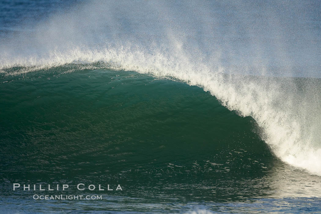 Jetties, Carlsbad, morning surf. Warm Water Jetties, California, USA, natural history stock photograph, photo id 17918