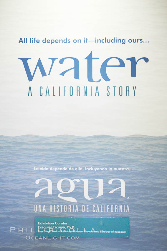 "Water" exhibit, San Diego Natural History Museum., natural history stock photograph, photo id 22181