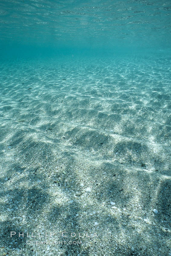 Water, sand and light. Sea of Cortez, La Paz, Baja California, Mexico, natural history stock photograph, photo id 04769