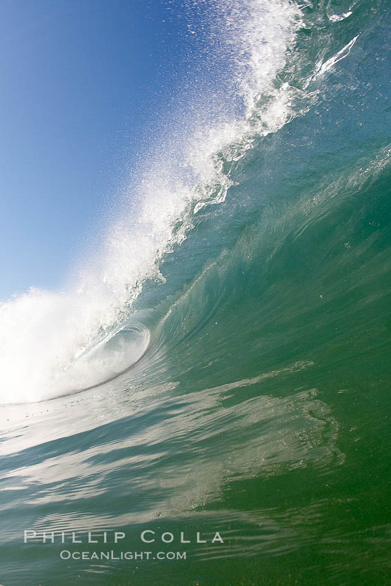 Dawn patrol morning surf, hollow wave., natural history stock photograph, photo id 20804