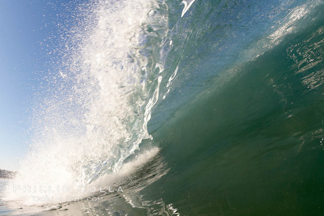 Dawn patrol morning surf, hollow wave., natural history stock photograph, photo id 20808