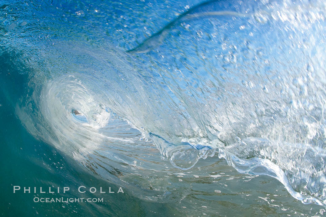 Cardiff-by-the-Sea, morning surf, breaking wave., natural history stock photograph, photo id 19506