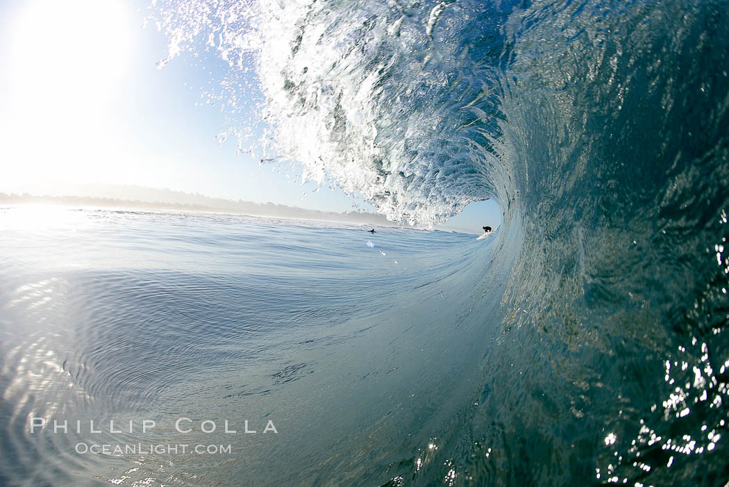 Cardiff-by-the-Sea, morning surf, breaking wave., natural history stock photograph, photo id 19504