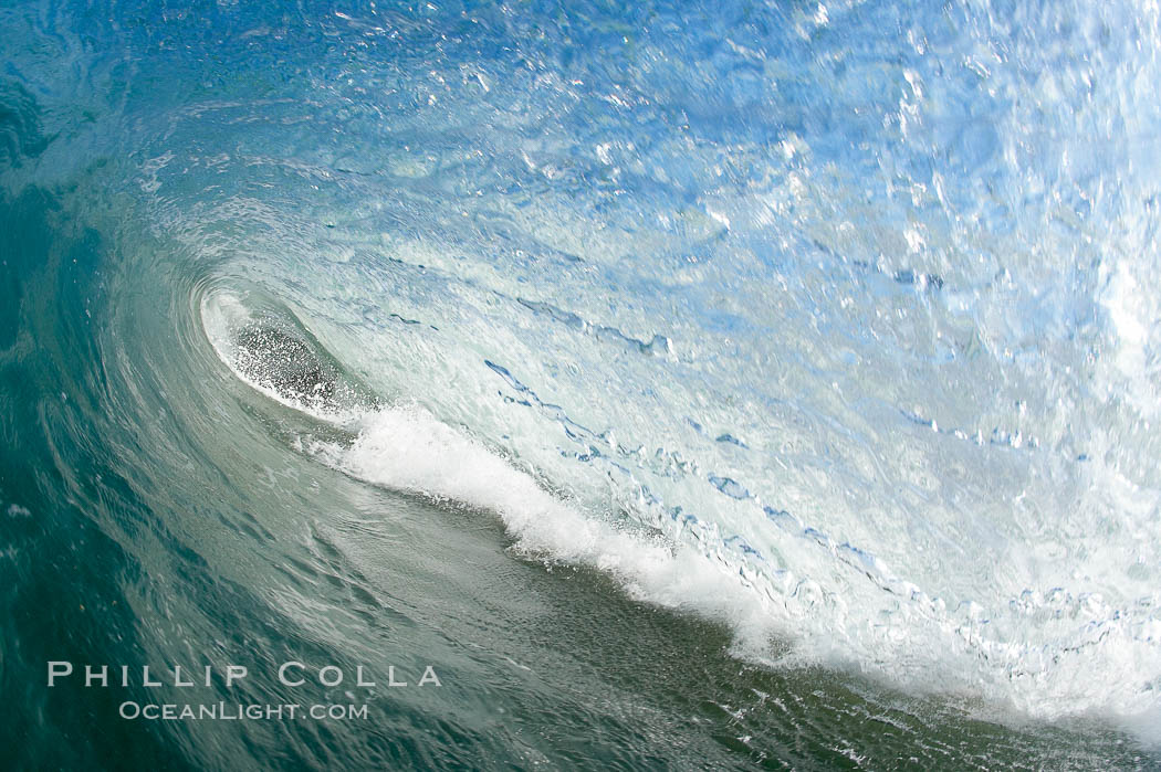 Cardiff-by-the-Sea, morning surf, breaking wave. Cardiff by the Sea, California, USA, natural history stock photograph, photo id 19503