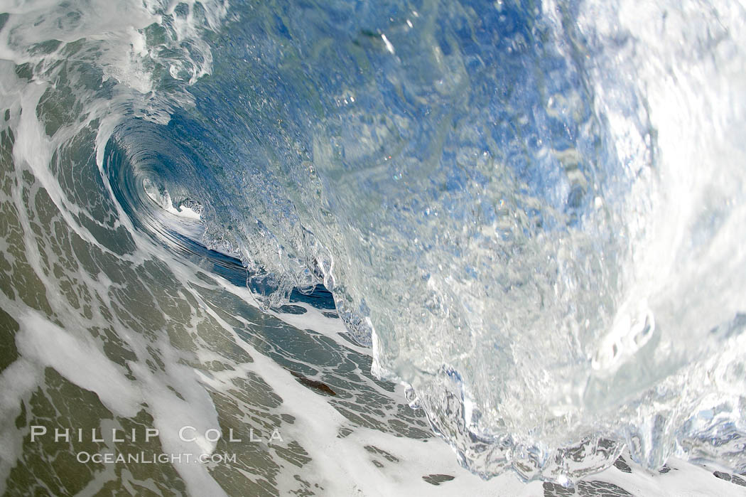 Cardiff-by-the-Sea, morning surf, breaking wave. Cardiff by the Sea, California, USA, natural history stock photograph, photo id 19507
