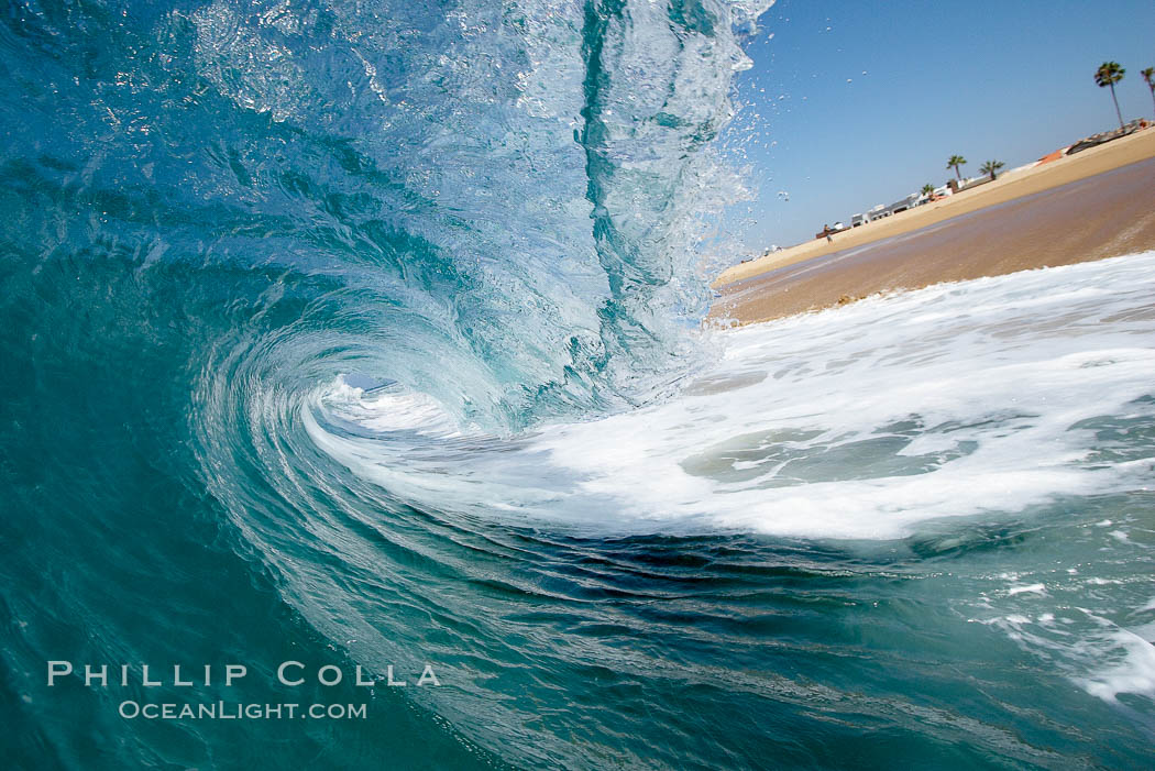 Tube, the Wedge. The Wedge, Newport Beach, California, USA, natural history stock photograph, photo id 17002