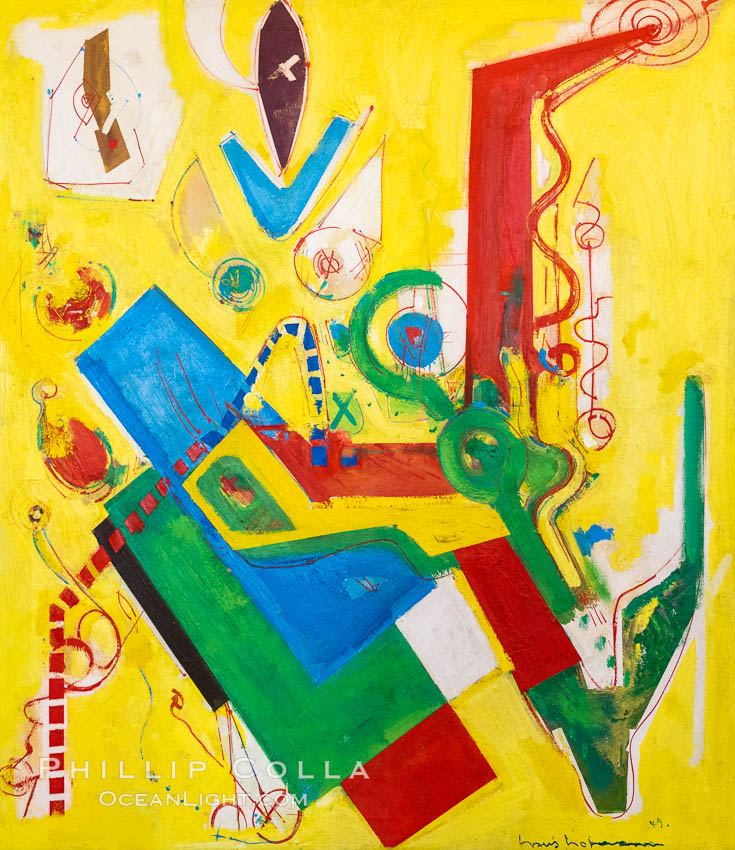 Yellow Predominance, Hans Hofmann, 1949, Le Centre Pompidou. Paris. Musee National dArt Moderne, France, natural history stock photograph, photo id 35680